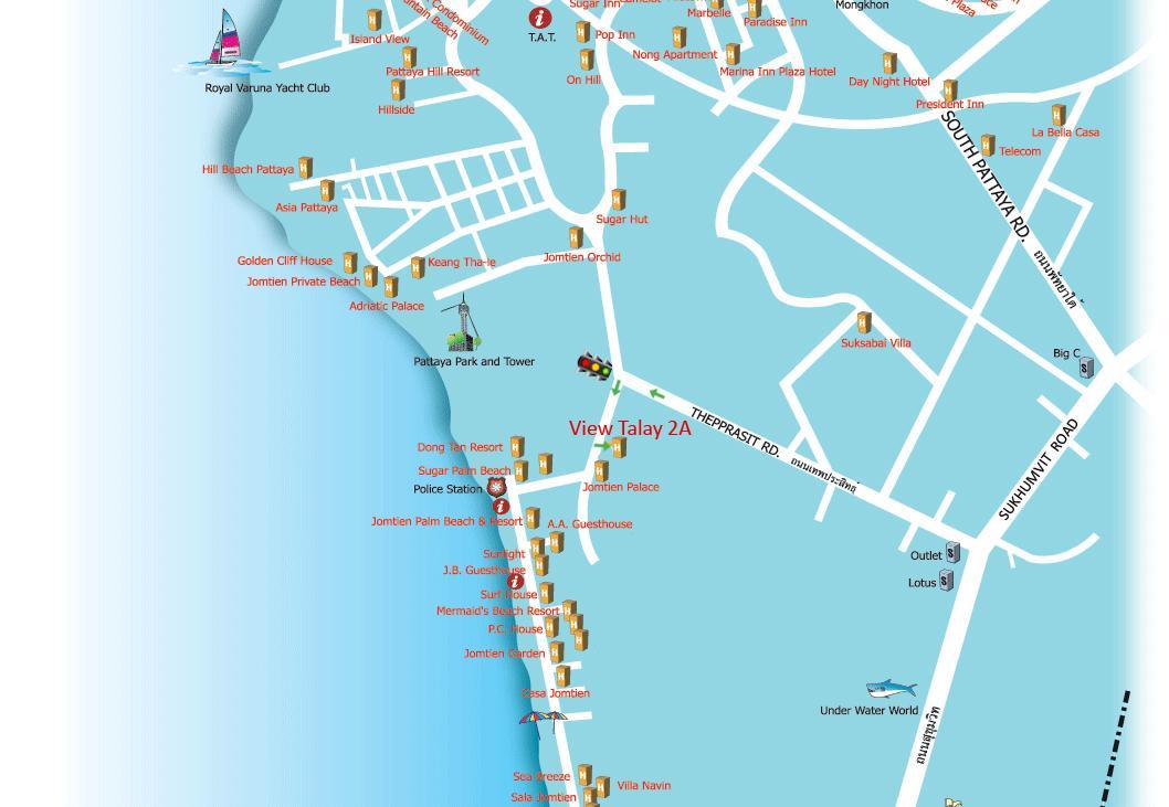View Talay 2 Suite Apartments Jomtien Beach Esterno foto